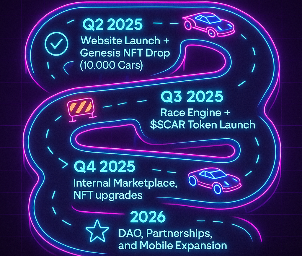 SUI Cars Roadmap - Race Track